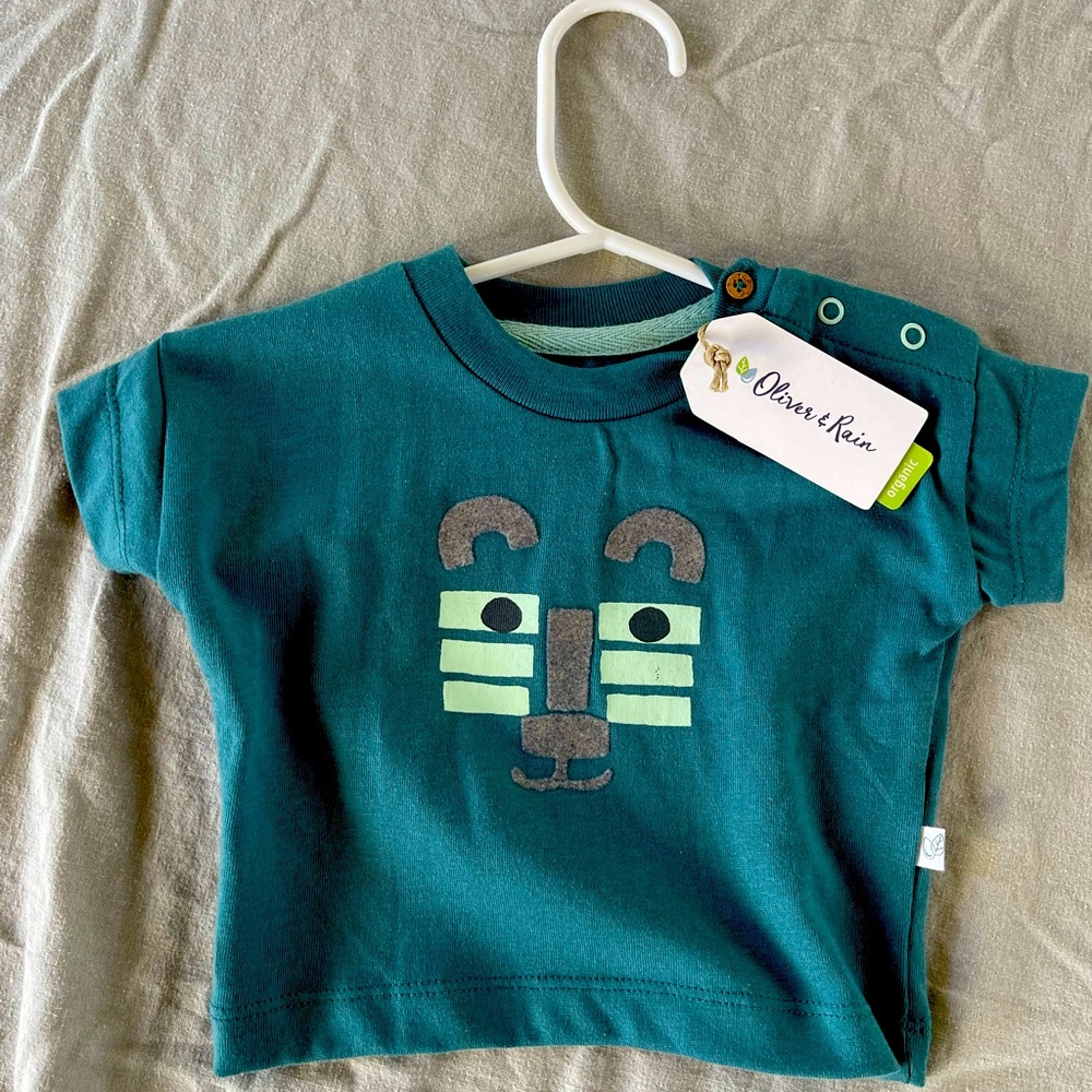 NWT Oliver & Rain T shirt 0-3 months